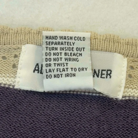 Vintage 90’s Alfred Dunner Floral Embroidered Knit Top Women’s Medium - Picture 7 of 9